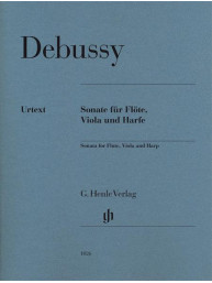 Claude Debussy: Sonata For Flute, Viola And Harp (noty na příčnou flétnu, violu, harfu)