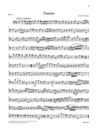 Johann Baptist Georg Neruda: Sonata in A minor (noty na violoncello, basso continuo)
