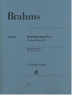 Johannes Brahms: String Sextet No. 1 In B Flat Major Op. 18 (noty pro smyčcový sextet)