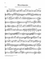 W.A. Mozart: Divertimenti For Wind Sextet (noty na 2 hoboje, 2 lesní rohy, 2 fagoty)