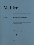 Gustav Mahler: Piano Quartet in A minor (noty na housle, violu, violoncello, klavír)