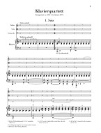 Gustav Mahler: Piano Quartet in A minor (noty na housle, violu, violoncello, klavír)