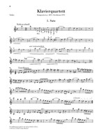 Gustav Mahler: Piano Quartet in A minor (noty na housle, violu, violoncello, klavír)