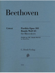 Beethoven: Parthia Op. 103 - Rondo WoO 25 For Wind Octet (noty na 2 lesní rohy, 2 hoboje, 2 klarinety, 2 fagoty)