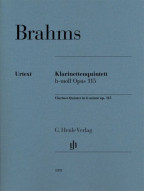 Johannes Brahms: Clarinet Quintet in B Minor, Op. 115 (noty pro klarinet, smyčcový kvartet)