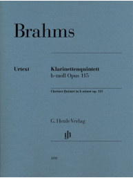 Johannes Brahms: Clarinet Quintet in B Minor, Op. 115 (noty pro klarinet, smyčcový kvartet)