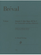 Jean-Baptiste Bréval: Sonata C major op. 40 no. 1 (noty na violoncello, klavír nebo kontrabas)
