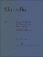 Benedetto Marcello: Sonata No. 1 F Major (noty na violoncello, basso continuo, klavír)