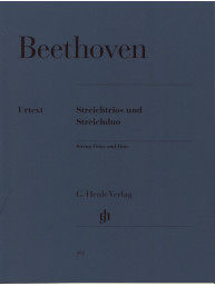 Beethoven: String Trios op. 3, 8 and 9 and String Duo WoO 32 (noty na housle, violu, violoncello)