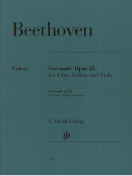Beethoven: Serenade D major op. 25 (noty na příčnou flétnu, housle, violu)