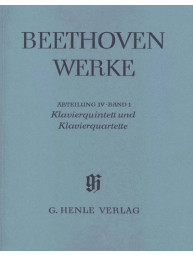 Beethoven: Piano Quintet and Piano Quartets (noty na pro klavírní kvintet a kvartet)