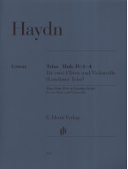 Joseph Haydn: London Trios Hob.IV:1-4 (noty na 2 příčné flétny, violoncello)