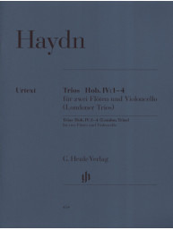 Joseph Haydn: London Trios Hob.IV:1-4 (noty na 2 příčné flétny, violoncello)