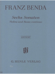 Franz Benda: 6 Sonatas (noty na housle, basso continuo)