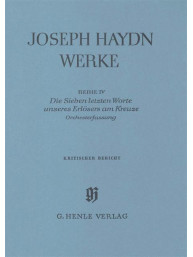 Joseph Haydn: Seven Last Words of Christ, Hob. XX/1B (noty pro orchestr)