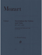 W.A. Mozart: String Duos K423, 424 (noty na housle, violu)