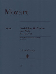 W.A. Mozart: String Duos K423, 424 (noty na housle, violu)