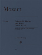 W.A. Mozart: Quintet In E Flat Major KV 452 (noty na hoboj, klarinet, lesní roh, fagot, klavír)