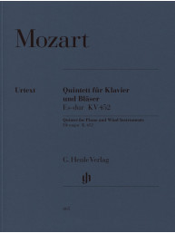 W.A. Mozart: Quintet In E Flat Major KV 452 (noty na hoboj, klarinet, lesní roh, fagot, klavír)