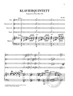 W.A. Mozart: Quintet In E Flat Major KV 452 (noty na hoboj, klarinet, lesní roh, fagot, klavír)