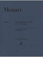 W.A. Mozart: Oboe Quartet F major K. 370 (368b) (noty na housle, violu, violoncello, hoboj)