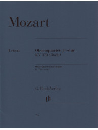W.A. Mozart: Oboe Quartet F major K. 370 (368b) (noty na housle, violu, violoncello, hoboj)