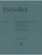 Johann Pachelbel: Canon And Gigue In D (noty na housle, basso continuo)
