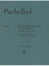 Johann Pachelbel: Canon And Gigue In D (noty na housle, basso continuo)