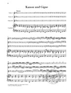 Johann Pachelbel: Canon And Gigue In D (noty na housle, basso continuo)