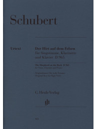Franz Schubert: The Shepherd On The Rock (noty na zpěv, klarinet, klavír)