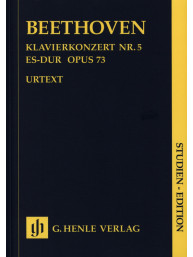 Beethoven: Piano Concerto no. 5 E flat major op. 73 - Study Score (noty pro orchestr, klavír)