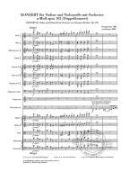 Johannes Brahms: Double Concerto A minor op. 102 - Study Score (noty na housle, violoncello, orchestr)