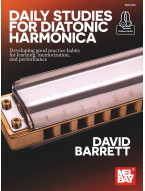 David Barrett: Daily Studies for Diatonic Harmonica (noty na harmoniku) (+audio)