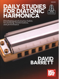 David Barrett: Daily Studies for Diatonic Harmonica (noty na harmoniku) (+audio)