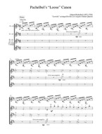 Los Angeles Guitar Quartet: Pachelbel's Loose Canon (noty na kytaru) (+audio)
