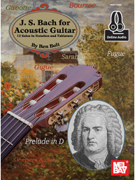 J.S. Bach for Acoustic Guitar (noty, tabulatury na kytaru) (+audio)