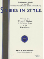 Studies in Style: 25 Tuneful Etudes in the Second Grade (noty na klavír)