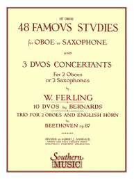 Franz Wilhelm Ferling: 48 Famous Studies - 1st and 3rd Part (noty na hoboj nebo saxofon)