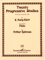 Sigfrid Karg-Elert: 20 Progressive Studies (noty na příčnou flétnu)