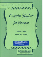 Albert Vaulet: 20 Studies for Bassoon (noty na fagot)