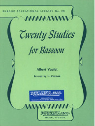 Albert Vaulet: 20 Studies for Bassoon (noty na fagot)