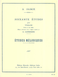 Auguste Samie: 60 Studies for Violin - Melodic Studies (noty na housle)