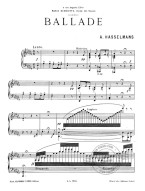 Alphonse Hasselmans: Ballade for Harp (noty na harfu)