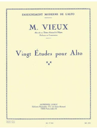 Maurice Vieux: 20 Studies for Viola (noty na violu)