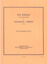 Jacques Ibert: 6 Pieces For Harp No.2 - Scherzetto (noty na harfu)