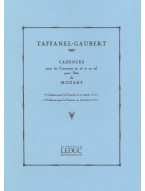 Taffanel, Gaubert: 3 Cadences For Mozart's Flute Concerto KV313/285c (noty na příčnou flétnu)