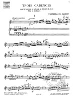 Taffanel, Gaubert: 3 Cadences For Mozart's Flute Concerto KV313/285c (noty na příčnou flétnu)