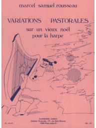 Marcel Samuel-Rousseau: Variations Pastorales Sur Un Vieux - Noel For Harp (noty na harfu)