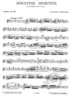 Alexandr Čerepnin: Sonatine Sportive (noty na altsaxofon)