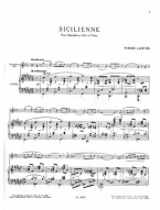 Pierre Lantier: Sicilienne (noty na altsaxofon, klavír)